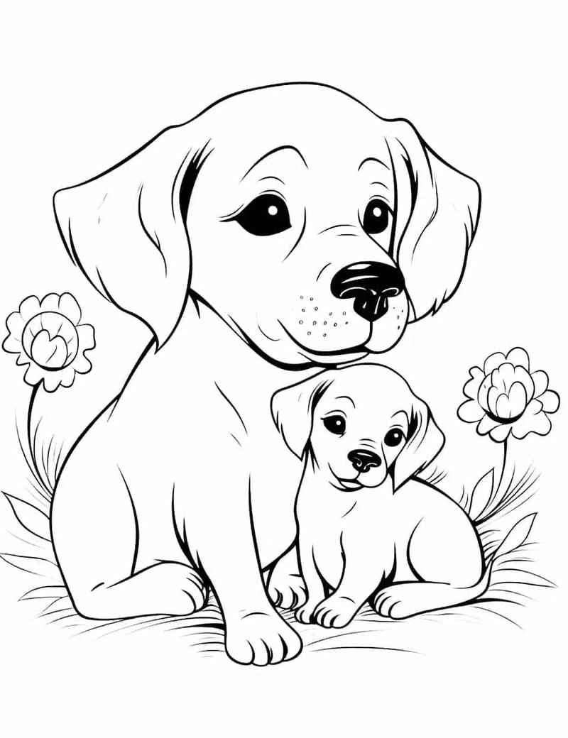 Tuyển chọn ảnh tô màu con vật đáng yêu