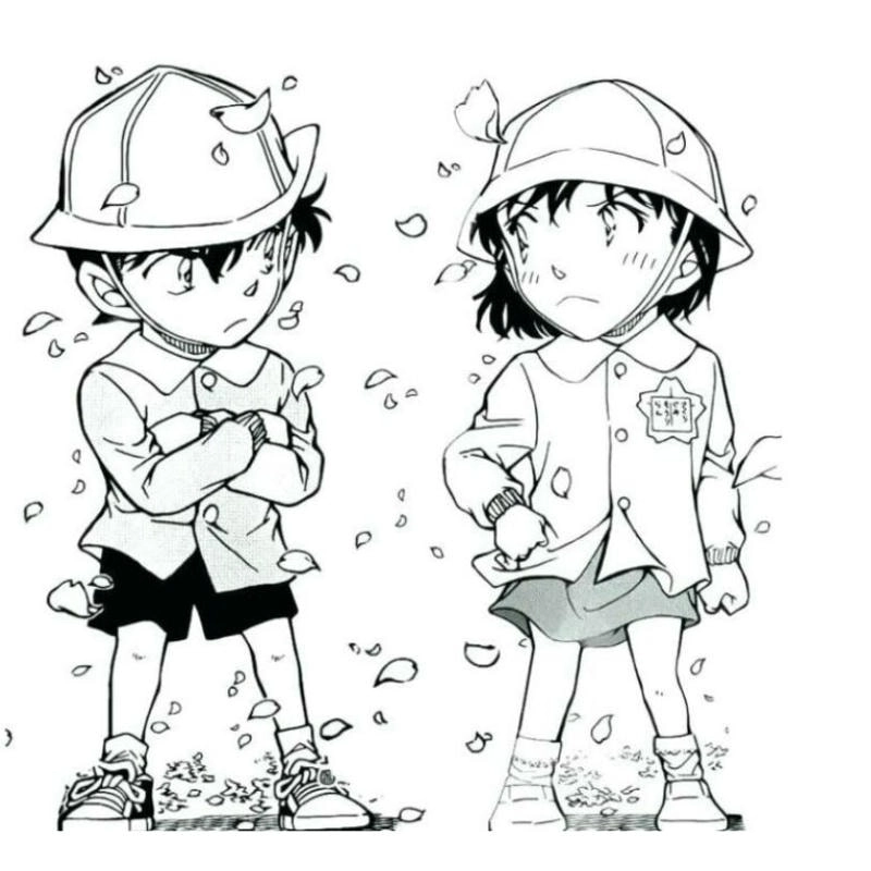 Bộ tô màu conan và kaito kid siêu cuốn hút cho fan Conan nhí