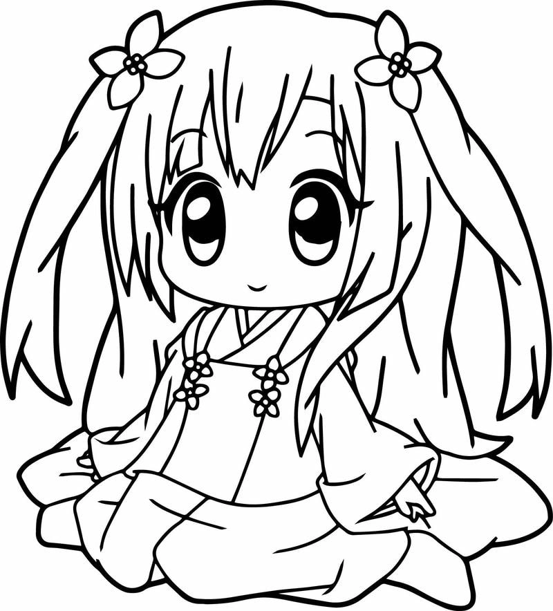 Phong cách cá tính với tranh tô màu công chúa anime ngầu độc đáo