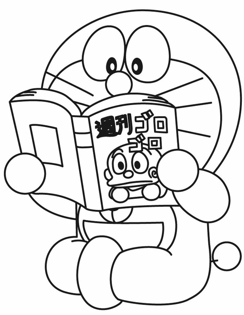 Tô màu hình doremon cực kỳ ngộ nghĩnh