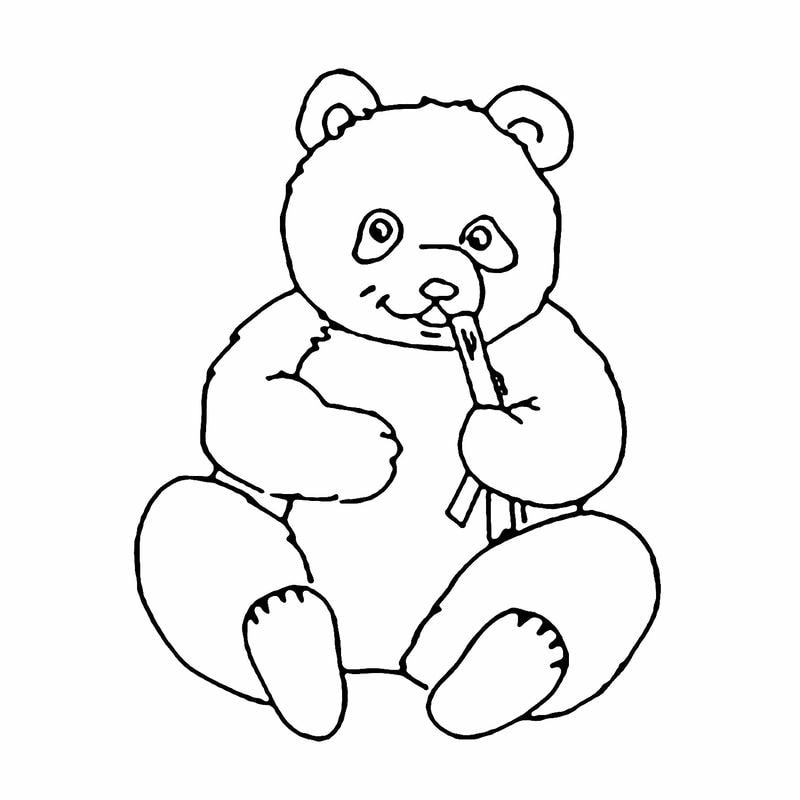Bé thỏa sức sáng tạo với mẫu tô màu gấu trúc cute cực dễ thương