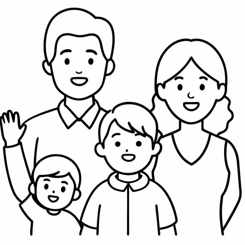 Thế giới tranh tô màu gia đình cho bé phát triển toàn diện