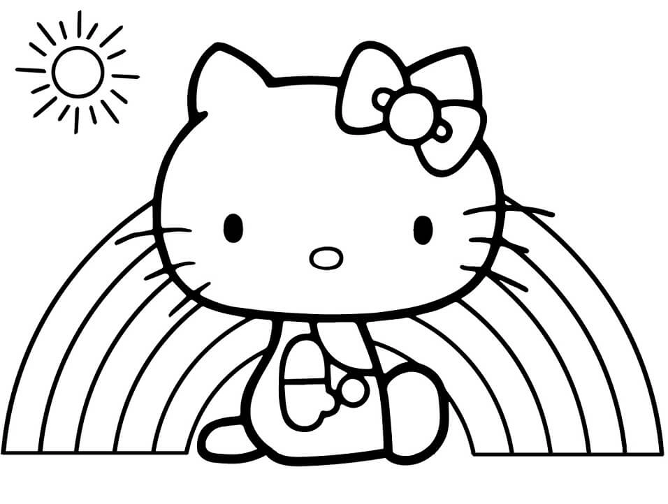 Cùng bé khám phá tô màu hello kitty cute