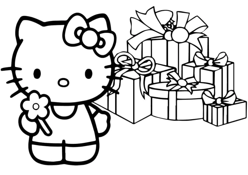 Khơi dậy đam mê với tranh tô màu mèo hello kitty