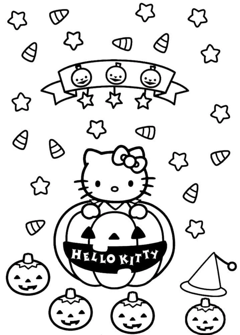 Thỏa sức sáng tạo cùng in tô màu hello kitty
