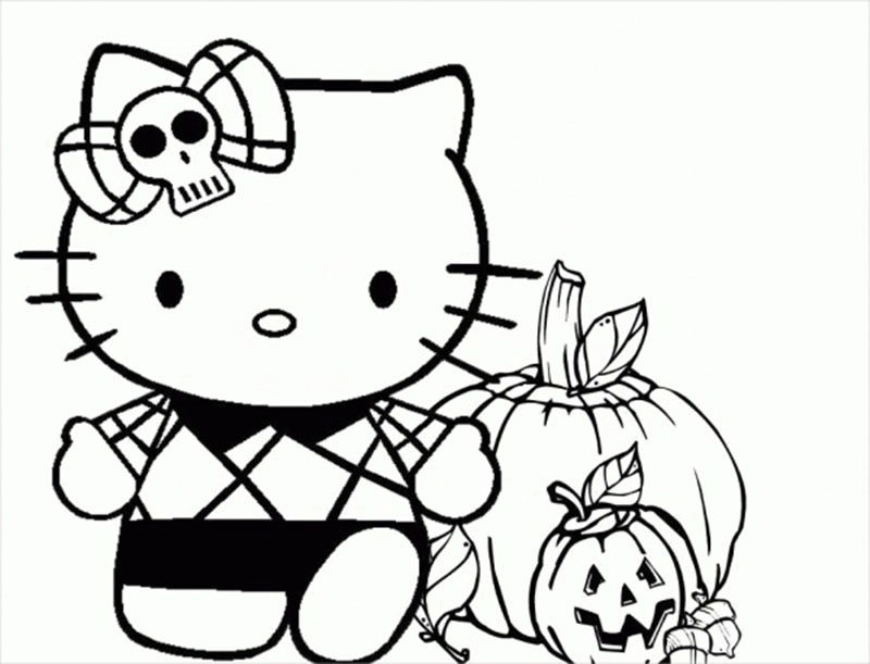 Tập tô mỗi ngày với hình tô màu hello kitty dễ thương