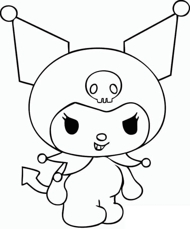 Bé thỏa thích với bộ tô màu kuromi phong phú và vui nhộn