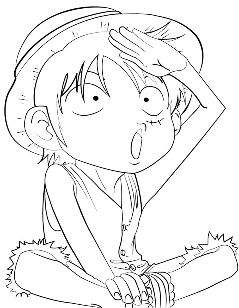 Góc tô màu sáng tạo cùng luffy tô màu dễ tải