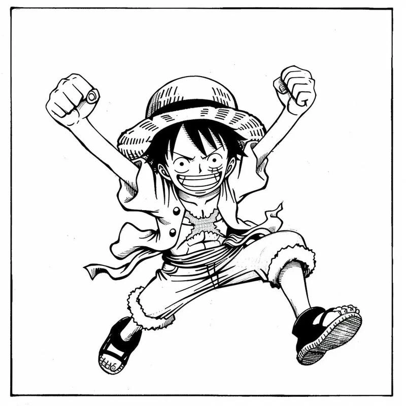 Xem và tải ngay bộ ảnh tô màu luffy chất lượng