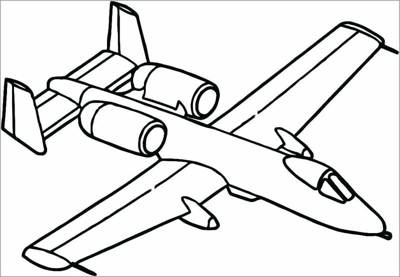 Máy bay tô màu cho bé giúp phát triển trí tưởng tượng