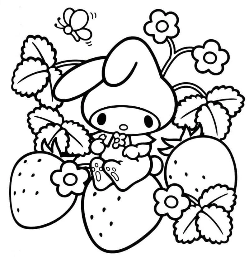 Tuyển chọn tranh melody tranh tô màu kuromi cute