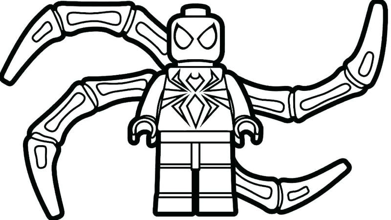 Khơi gợi sáng tạo với tô màu lego người nhện cho bé