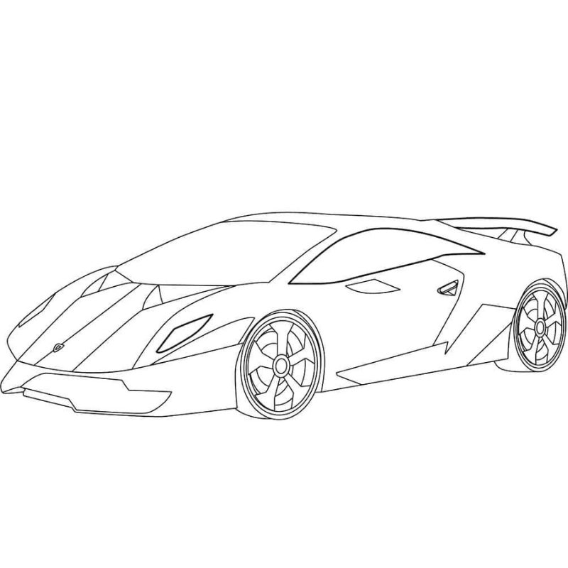 Tải về tranh tô màu ô tô lamborghini chất chơi miễn phí