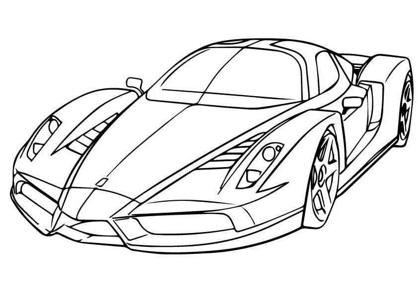 Bé mê tốc độ sẽ thích tô màu xe ô tô lamborghini cực đẹp