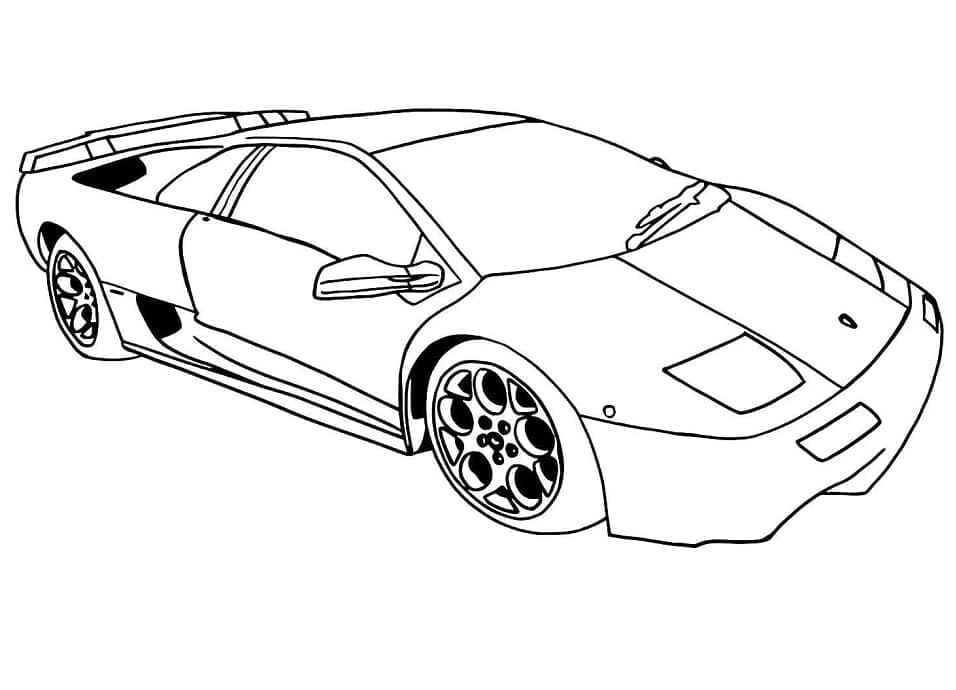 Thỏa sức sáng tạo với bộ tô màu ô tô lamborghini cực hot