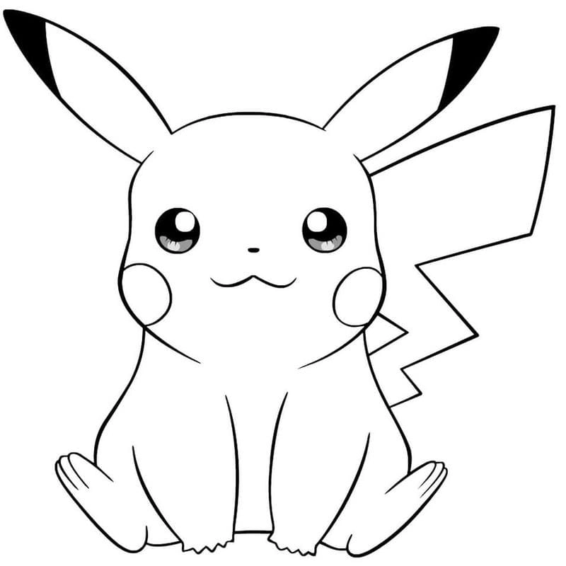 Khám phá thế giới tô màu pikachu sinh động cho bé