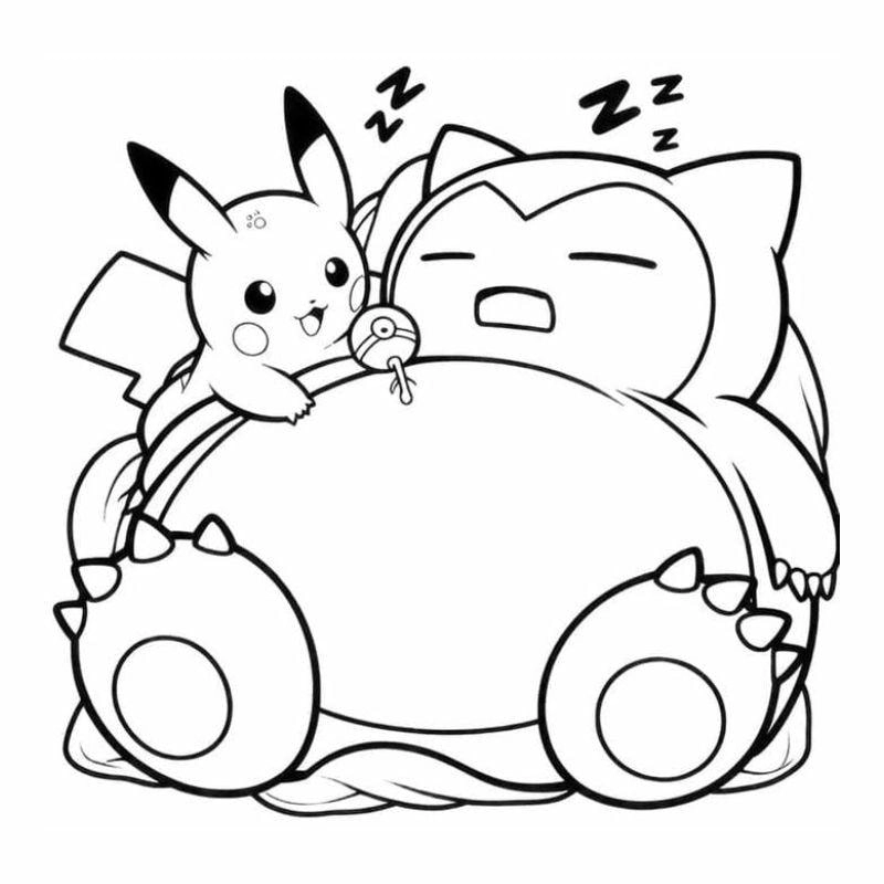 Tải và in hình tô màu pikachu chất lượng cao ngay