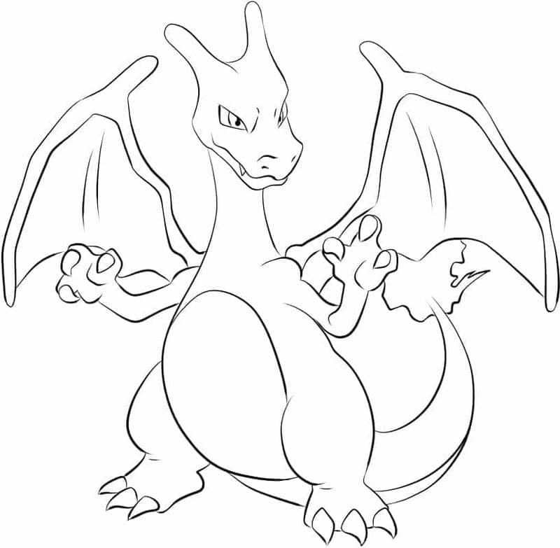 Bùng cháy cùng tranh tô màu pokemon hệ lửa