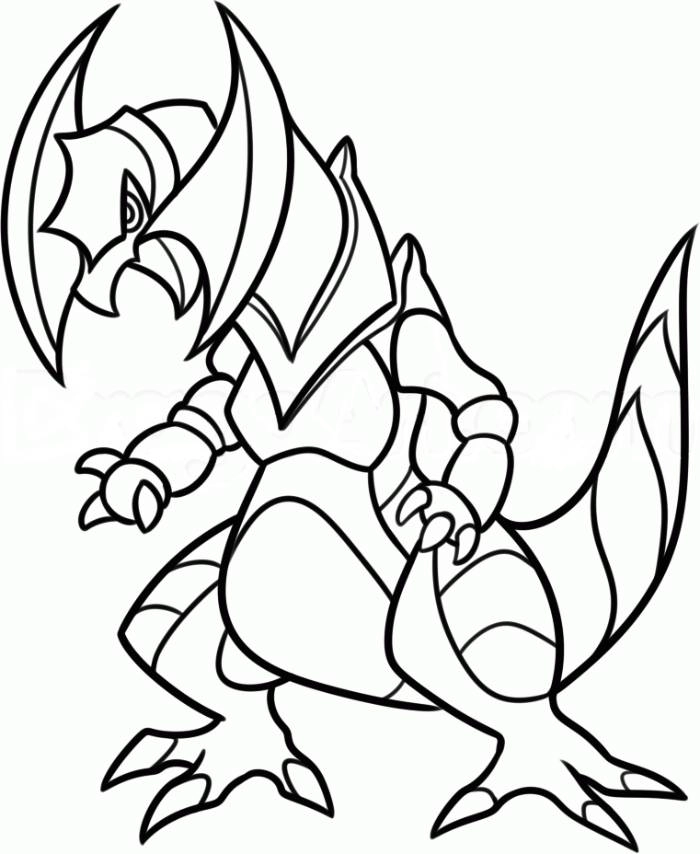 Tô tô màu pokemon hệ rồng đầy uy lực