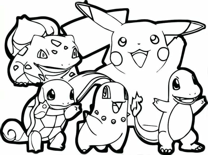 Khám phá tranh tô màu pokemon tiến hóa độc đáo