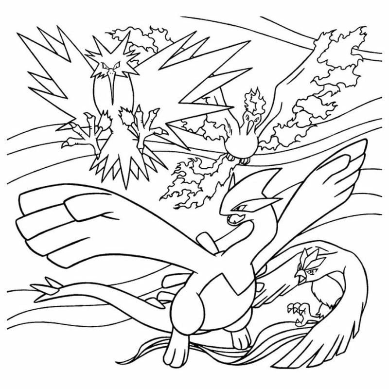 Tô tranh tô màu pokemon huyền thoại huyền bí