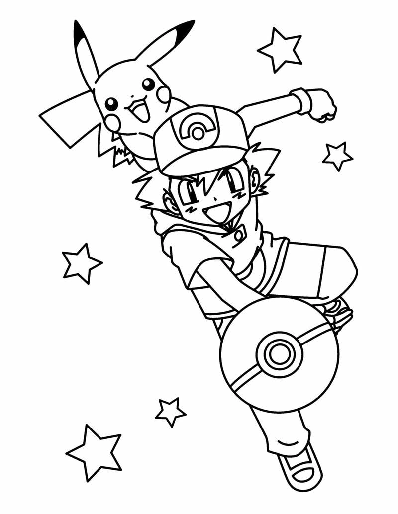 Tô in pokemon tô màu đầy thú vị