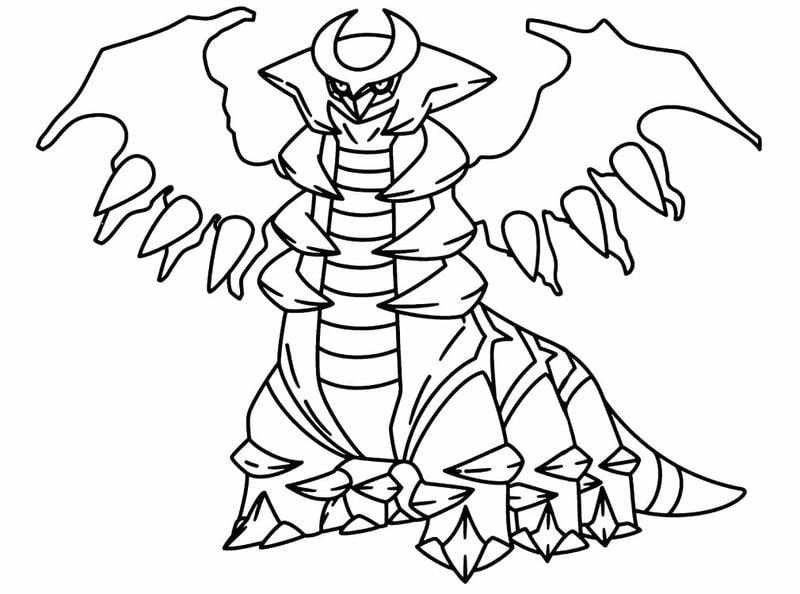 Tô màu pokemon huyền thoại mega đầy huyền bí