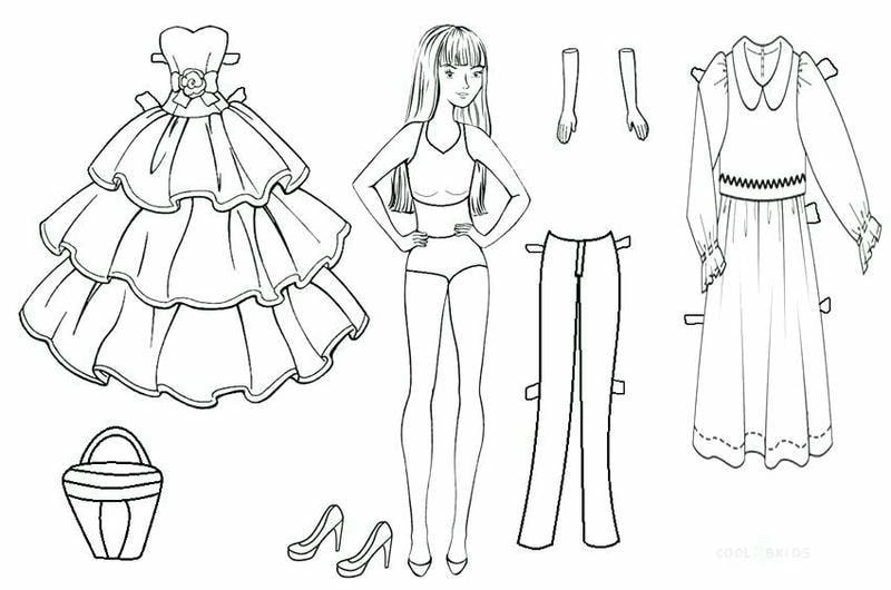 Bé mê mẩn với tranh tô màu thay quần áo cho búp bê