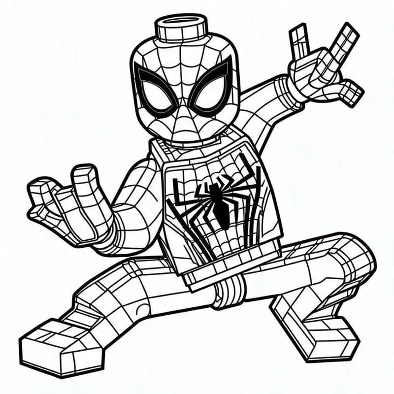 Bé thích tô màu spider man titan mạnh mẽ