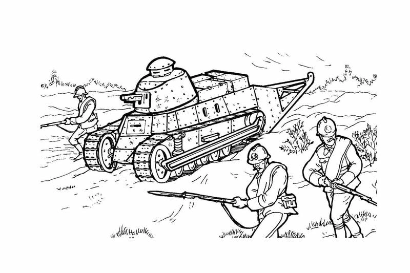 Thỏa sức tô màu xe tăng cực kỳ hấp dẫn