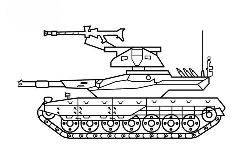 Vẽ kb 44 tô màu xe tăng quái vật siêu hầm hố
