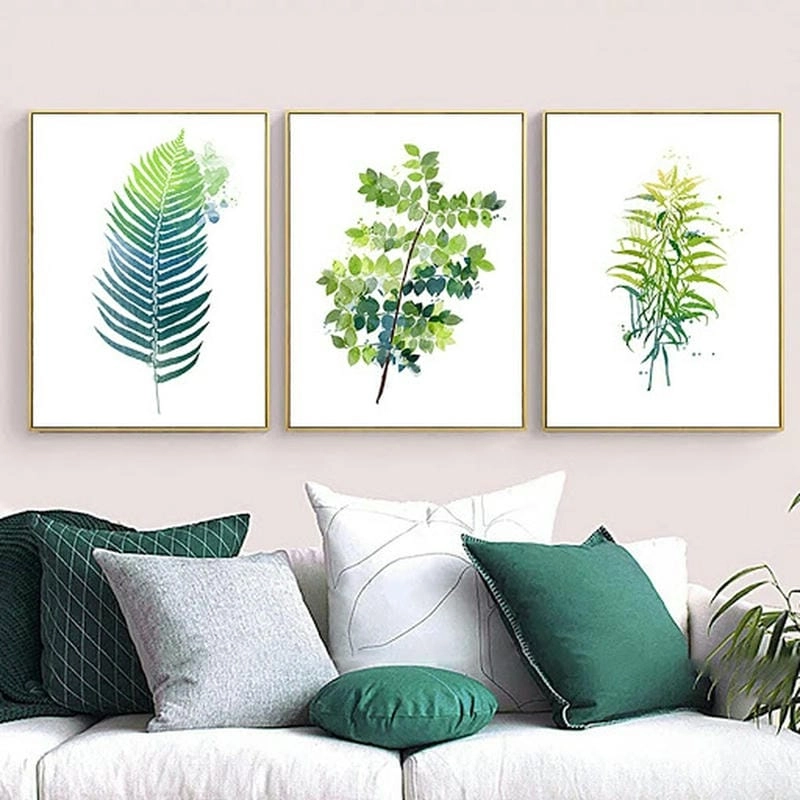 Sáng tạo không gian với tranh tường phòng khách