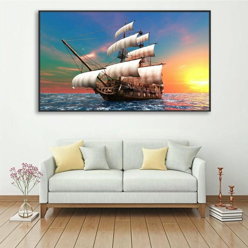 Gợi cảm hứng từ trang trí tranh phòng khách