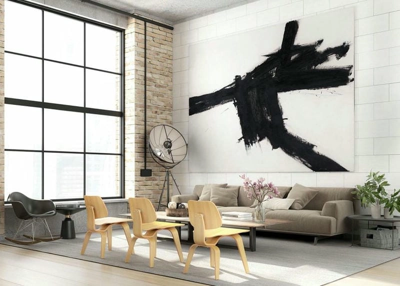 Tối giản tinh tế cùng tranh decor đơn giản