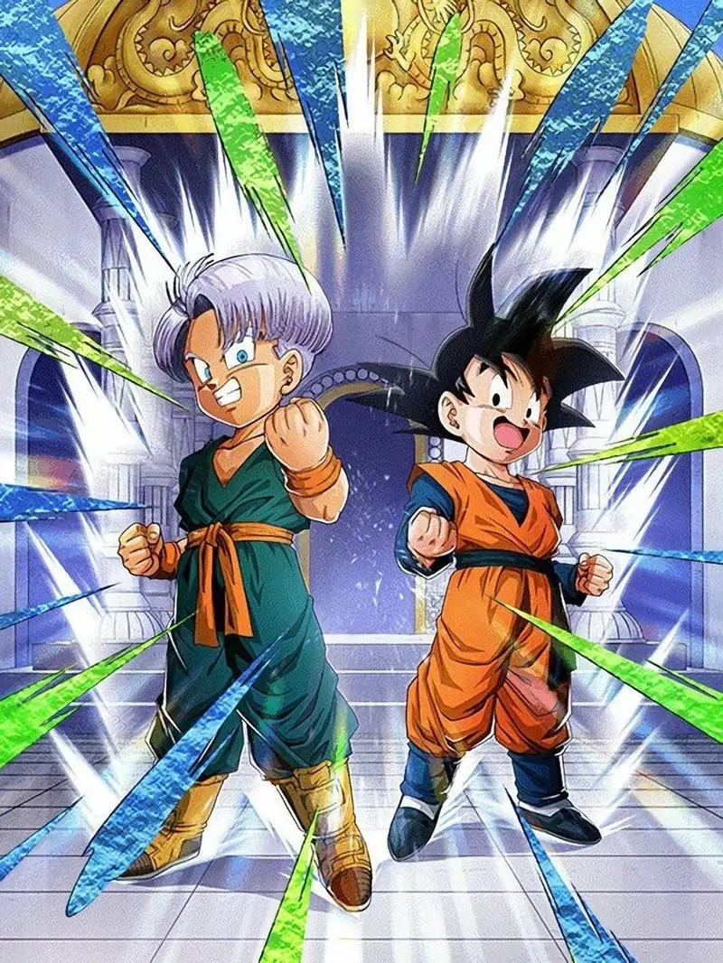 Khám phá tình bạn đặc biệt giữa Trunks Goten, hai người bạn đồng hành trong hành trình bảo vệ trái đất.