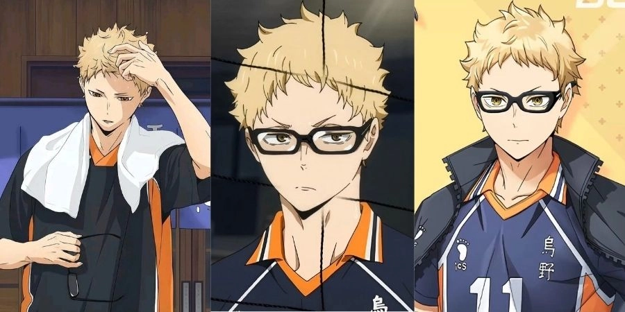 Tsukishima được khắc họa với ánh mắt thông minh đầy cá tính