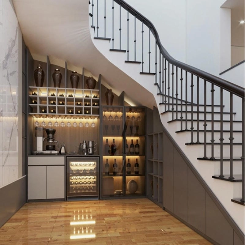 Tối ưu không gian với mẫu tủ cầu thang phòng khách