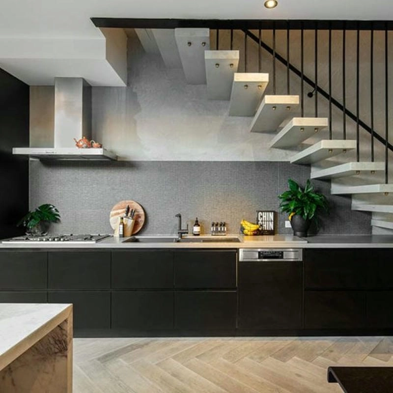 Gợi ý tủ âm tường gầm cầu thang hiện đại