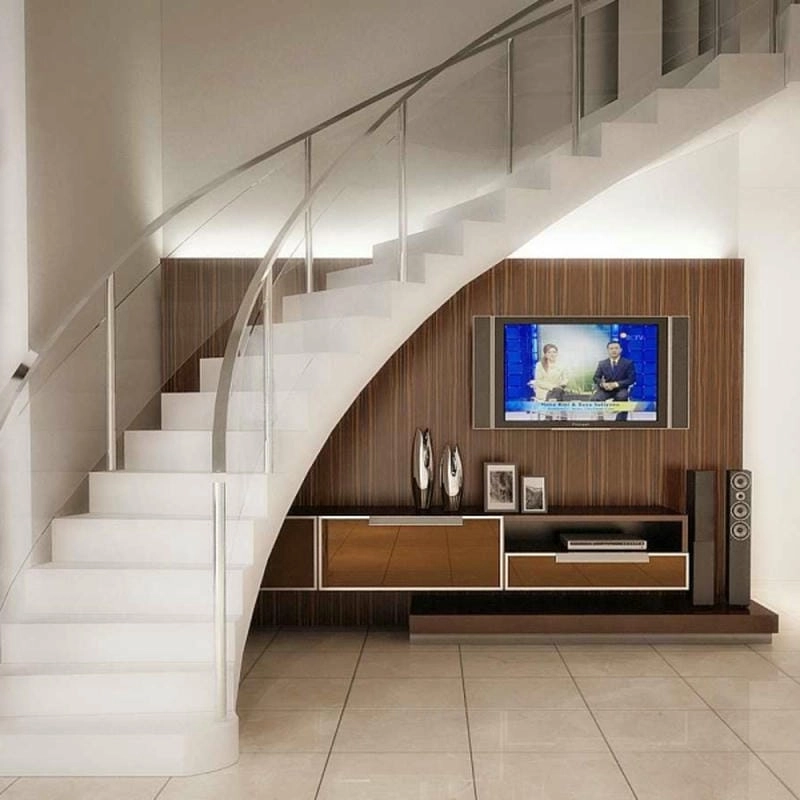 Không gian tiện ích cùng mẫu tủ dưới gầm cầu thang