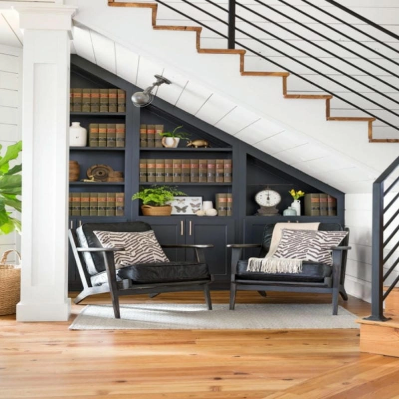 Nổi bật không gian với mẫu tủ cầu thang đẹp