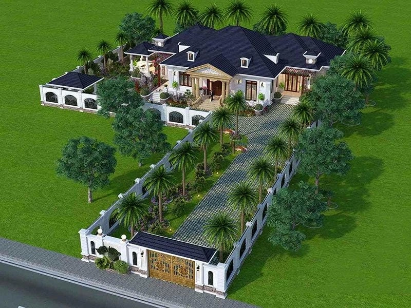 Gợi ý các mẫu nhà vườn 1 tầng đẹp và được ưa chuộng