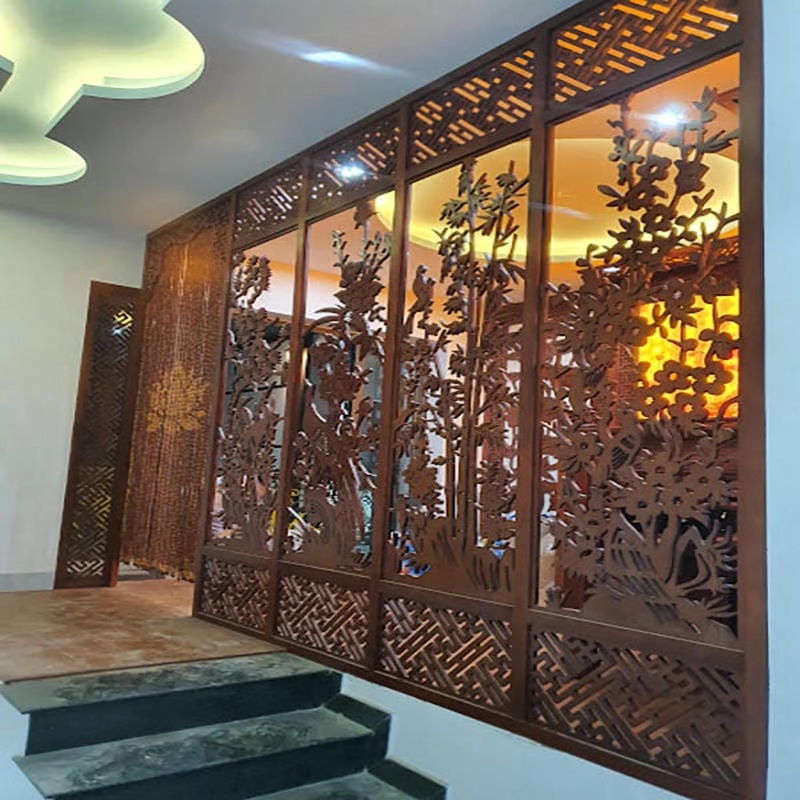 Tổng hợp mẫu vách ngăn bàn thờ giá rẻ tiện nghi