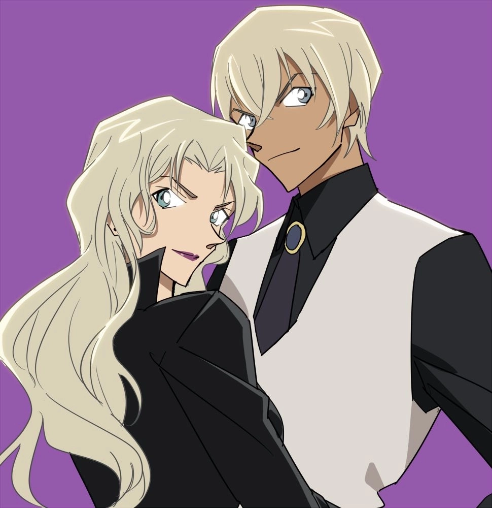 Ảnh fanart ngọt ngào của cặp đôi Bourbon x Vermouth
