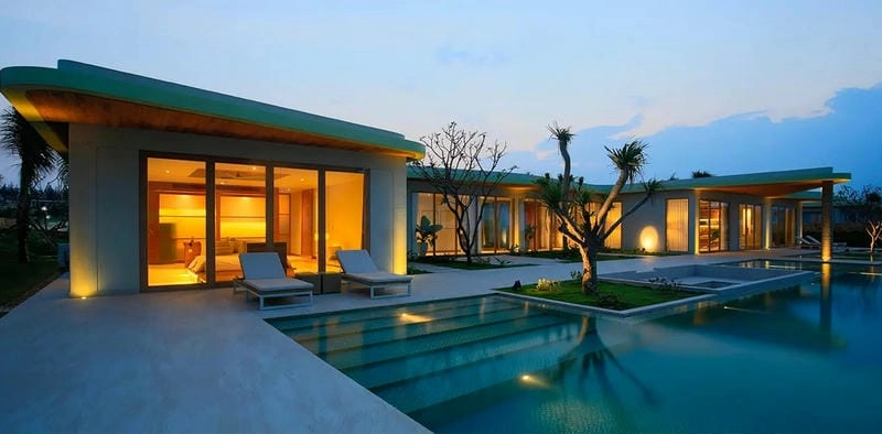 Không gian sống lý tưởng với mẫu nhà villa 1 tầng