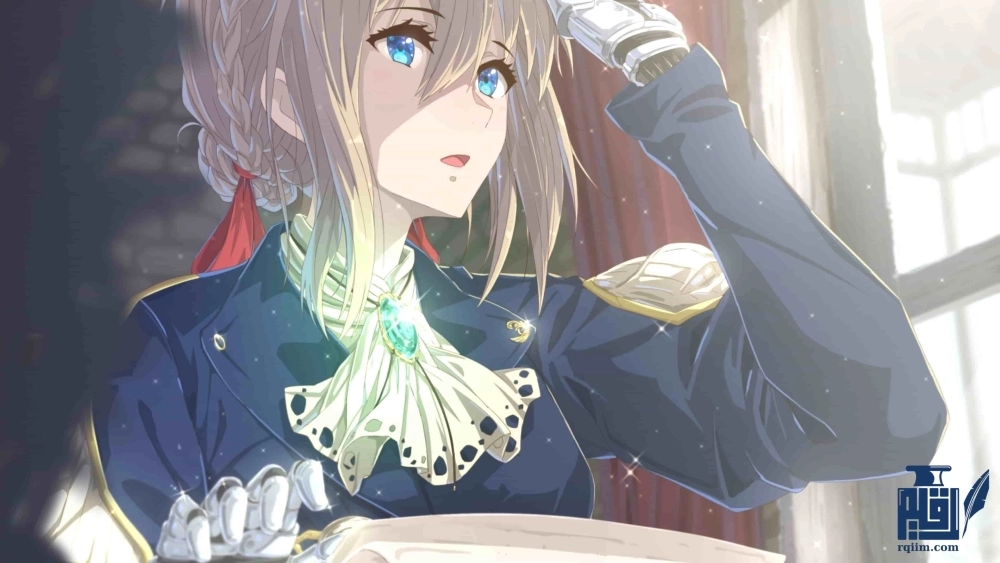 Ảnh Violet Evergarden 4k làm nổi bật ánh mắt đầy tâm sự