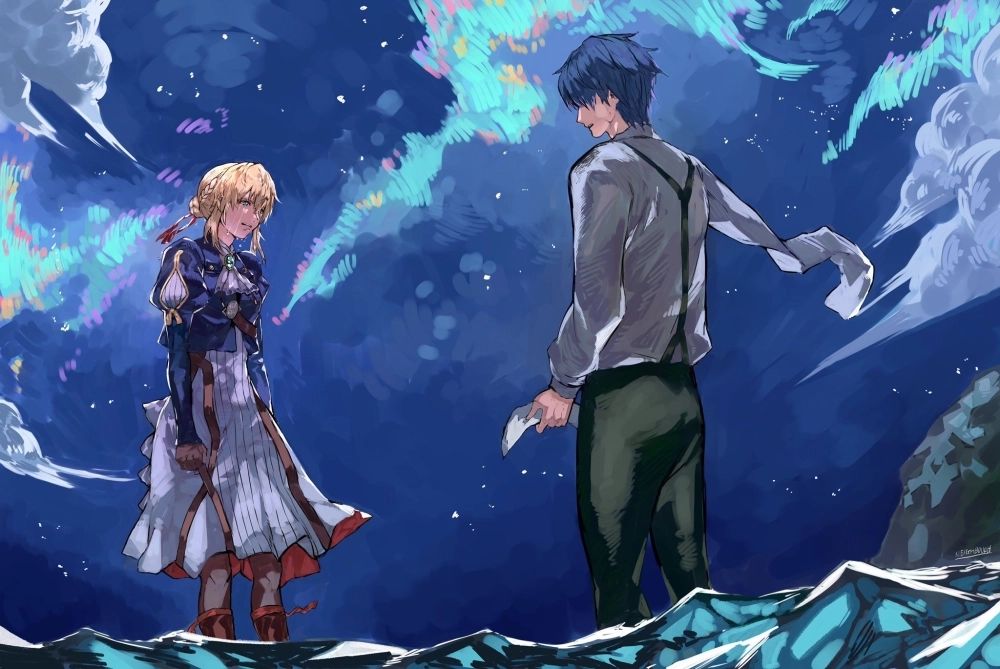 Violet Evergarden x Gilbert được yêu mến vì sự trong sáng và chung thủy