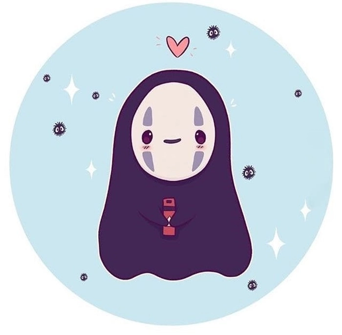 Hình vẽ Vô Diện cute là ý tưởng sáng tạo cho fan