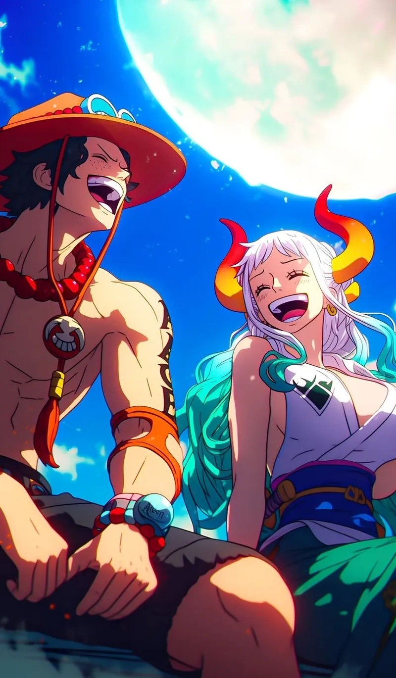 Hình ảnh đẹp về mối quan hệ giữa Yamato x Luffy