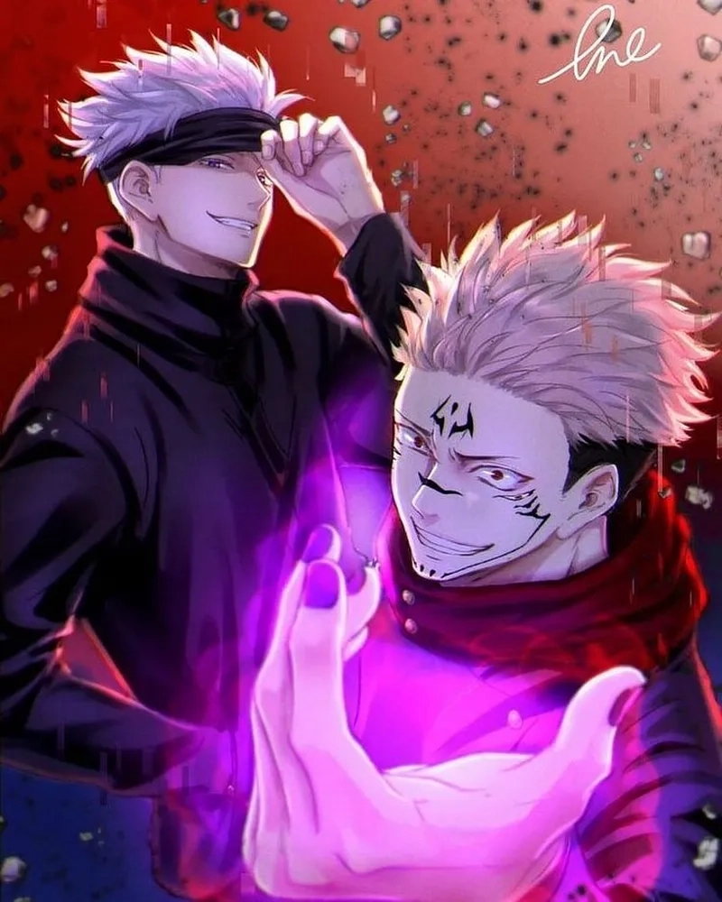 Artwork Gojo vs Sukuna art tuyệt đẹp dành cho fan