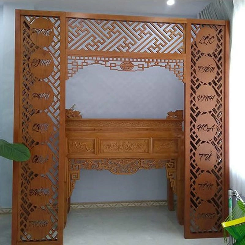 Bộ sưu tập các mẫu vách ngăn bàn thờ đẹp hiện đại